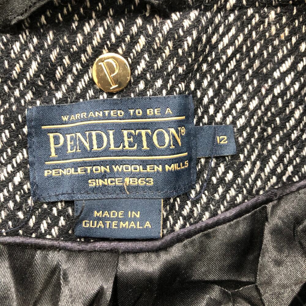 Pendleton Wool Blend Lined Peacoat Jacket Womens … - image 3